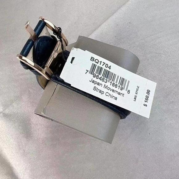 Fossil BQ1704 Rhett Chronograph Navy Leather Watch - Picture 5 of 5